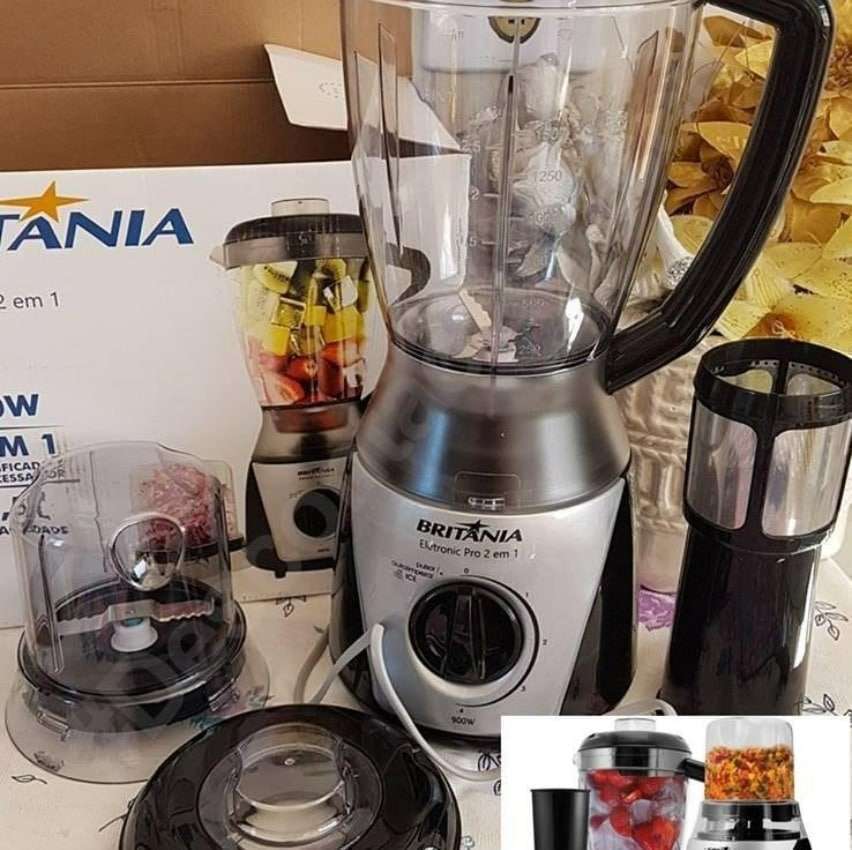 Liquidificador, Eletronic Pro 2 EM 1, 2,5L, Preto, 110V, Britânia Liquidificador, Eletronic Pro 2 EM 1, 2,5L, Preto, 110V, Britânia