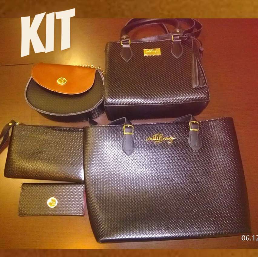 Kit 4 Bolsas Feminina Monograma Willibags Lindas Kit 4 Bolsas Feminina Monograma Willibags Lindas