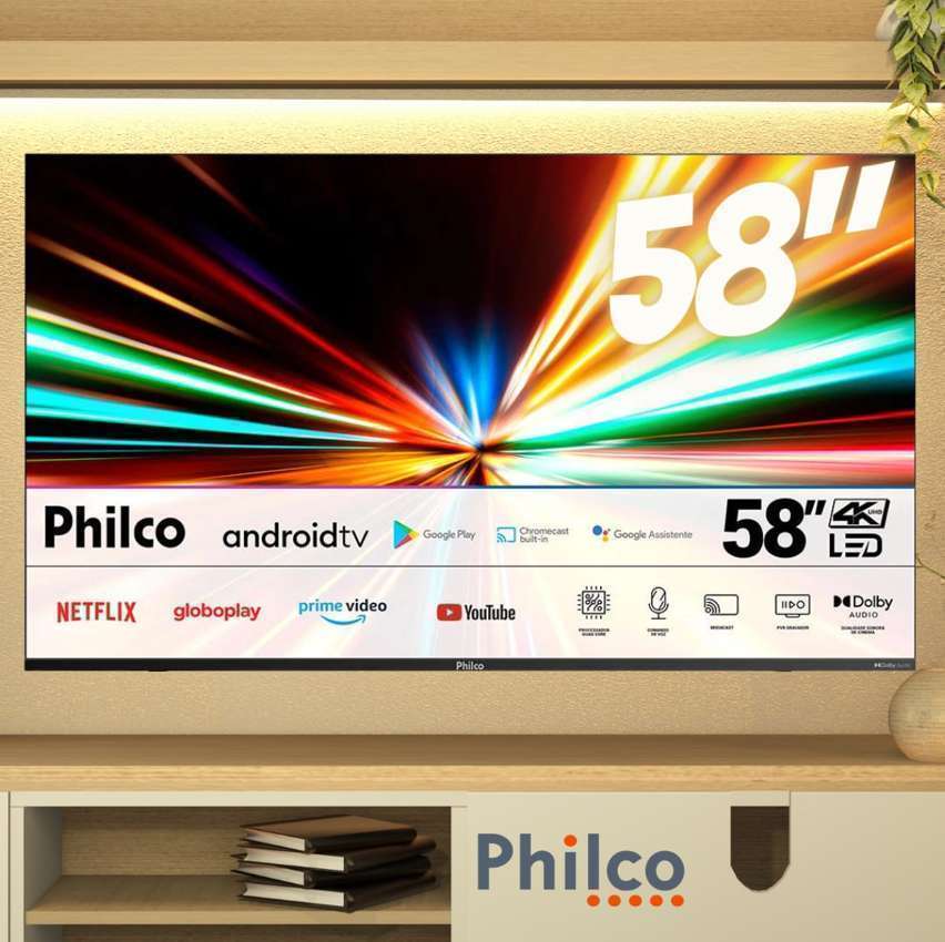 Smart TV LED 58 Polegadas com 02 Entrada USB e 03 Entrada HDMI Smart TV LED 58 Polegadas com 02 Entrada USB e 03 Entrada HDMI