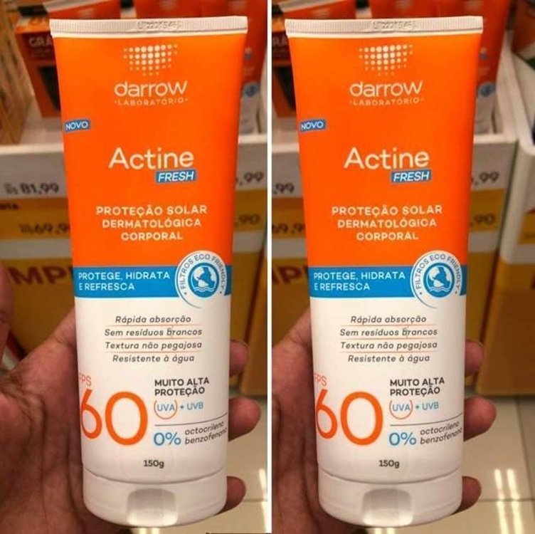 Darrow Protetor Solar Corporal Actine Fresh 60 Fps 150G - Darrow Protetor Solar Corporal Actine Fresh 60 Fps 150G -