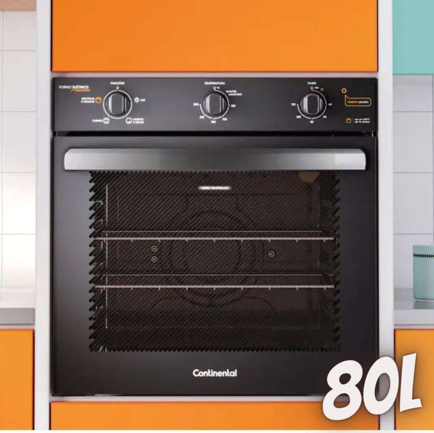 Forno de Embutir Elétrico Continental 80L com TOPLimpaFácil (OC8EM) Forno de Embutir Elétrico Continental 80L com TOPLimpaFácil (OC8EM)