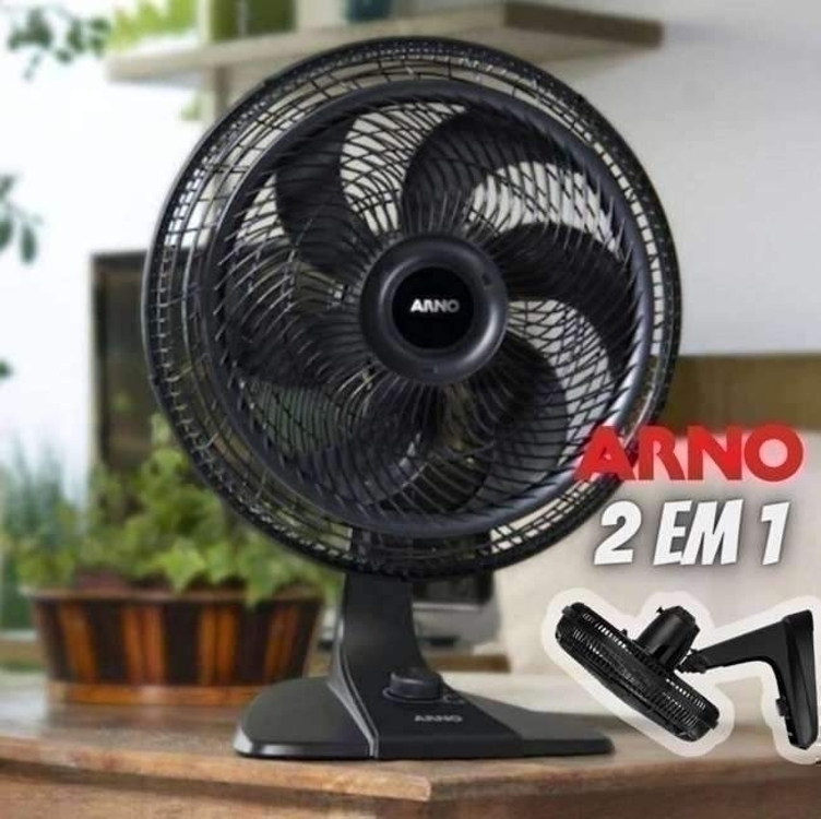 Ventilador 2 em 1, Mesa ou Parede, Arno, Turbo Force, 40cm, VF42, 127V Ventilador 2 em 1, Mesa ou Parede, Arno, Turbo Force, 40cm, VF42, 127V