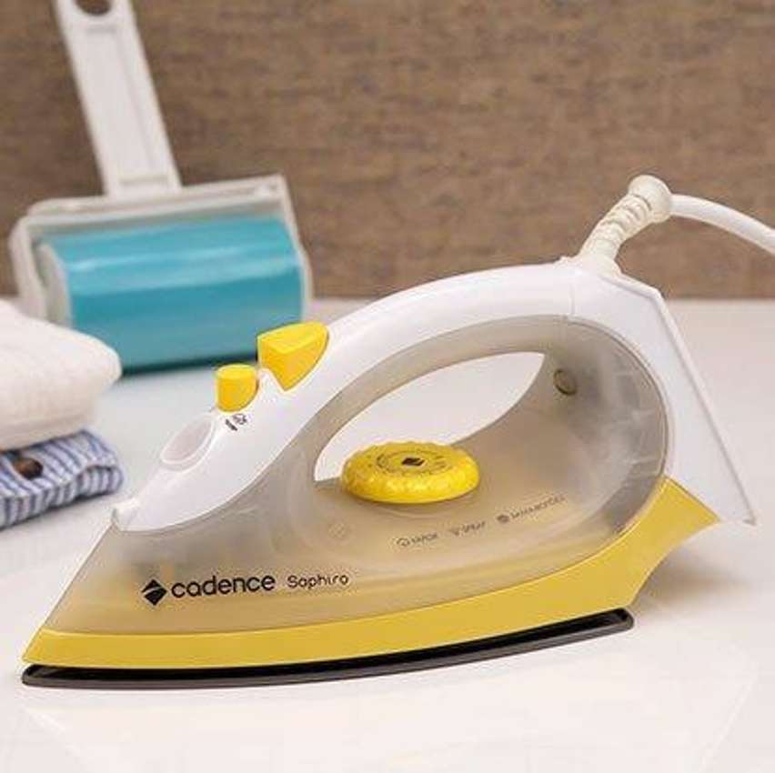 Ferro de Passar a Vapor Saphiro, Amarelo, 220v, Cadence Ferro de Passar a Vapor Saphiro, Amarelo, 220v, Cadence