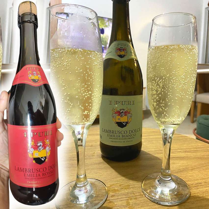 Vinho Italiano I Puri Lambrusco Dolce Emilia Bianco Tinto 750ml Vinho Italiano I Puri Lambrusco Dolce Emilia Bianco Tinto 750ml