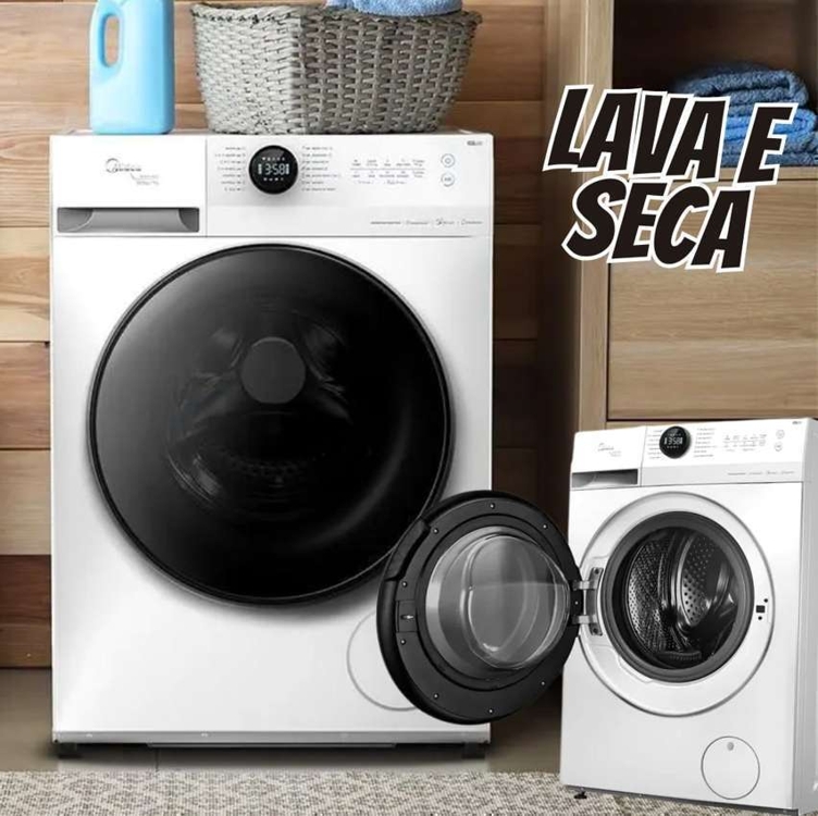 Lava E Seca Smart Midea 11kg Inverter Branca Mf200d110wb Lava E Seca Smart Midea 11kg Inverter Branca Mf200d110wb