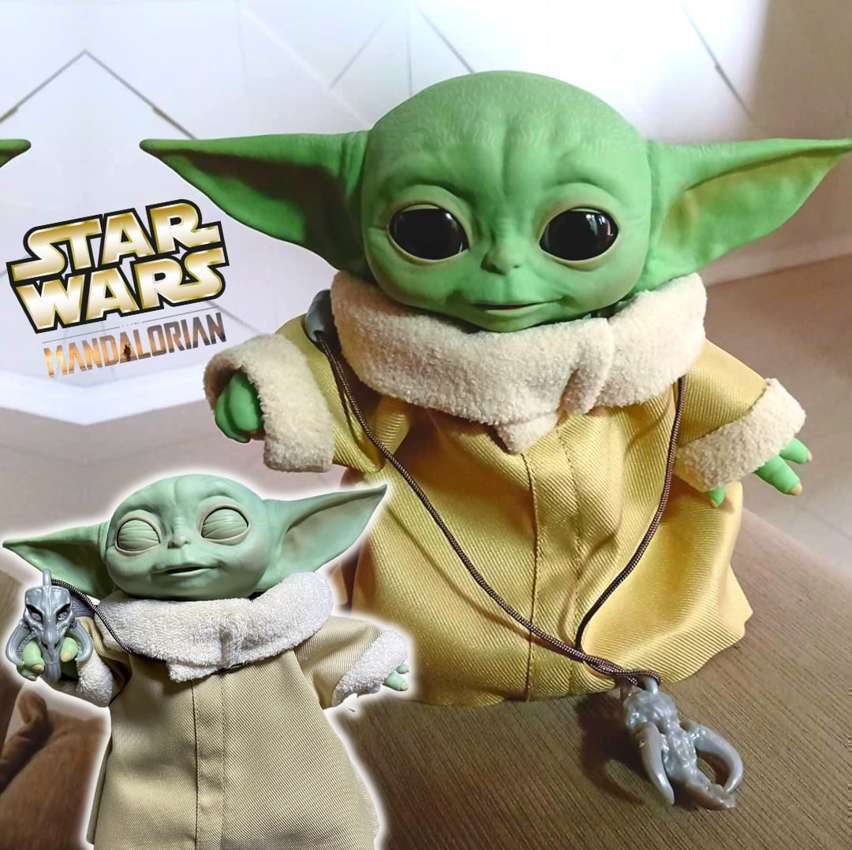 STAR WARS Figura The Child (Baby Yoda) Animatronic Inspirado na Série The Mandalorian - F1119 - Hasbro, Verde e bege STAR WARS Figura The Child (Baby Yoda) Animatronic Inspirado na Série The Mandalorian - F1119 - Hasbro, Verde e bege