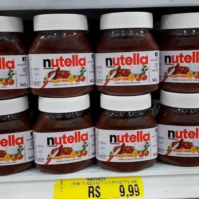 Kit Creme de Avelã com Cacau Nutella Ferrero - 140g 2 Unidades Kit Creme de Avelã com Cacau Nutella Ferrero - 140g 2 Unidades