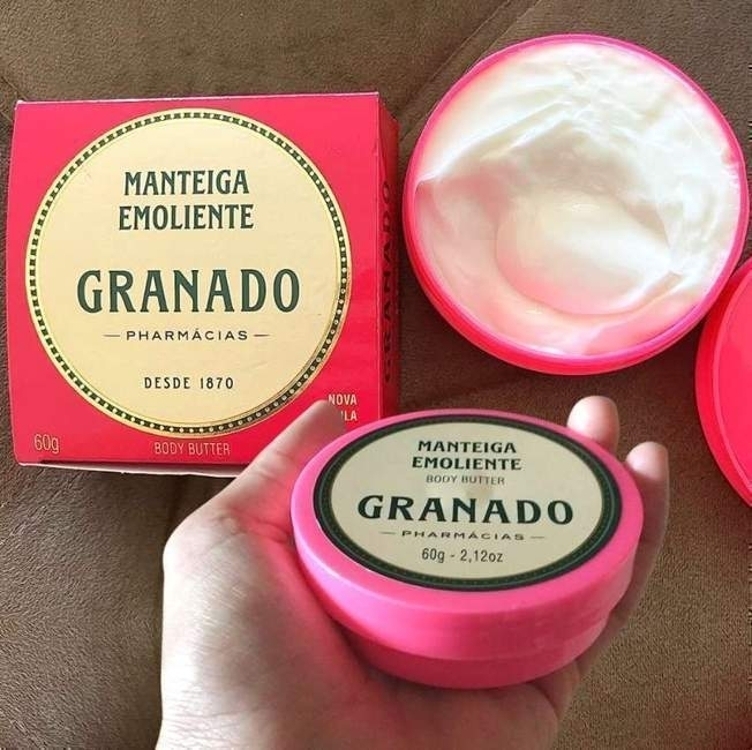 Manteiga Emoliente, Granado, Rosa, 60g Manteiga Emoliente, Granado, Rosa, 60g