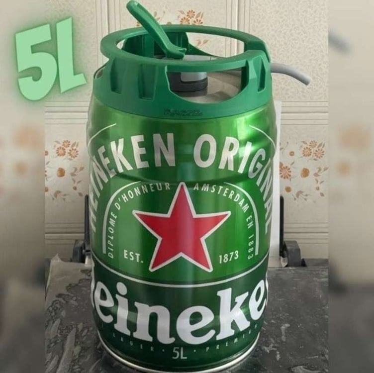Cerveja Premium Heineken Barril 5 Litros Cerveja Premium Heineken Barril 5 Litros
