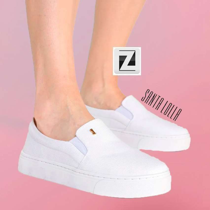 Slip On Santa Lolla Lona Básico Feminino Slip On Santa Lolla Lona Básico Feminino