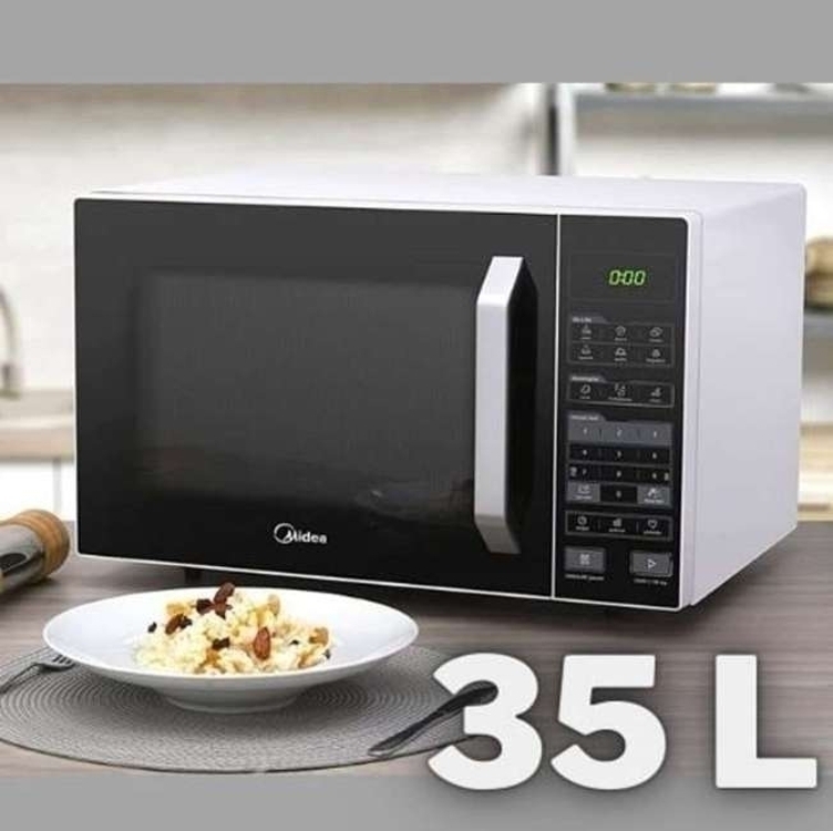 Micro-ondas 35 Litros Midea Mxsa35p1 Branco/preto 110v Micro-ondas 35 Litros Midea Mxsa35p1 Branco/preto 110v