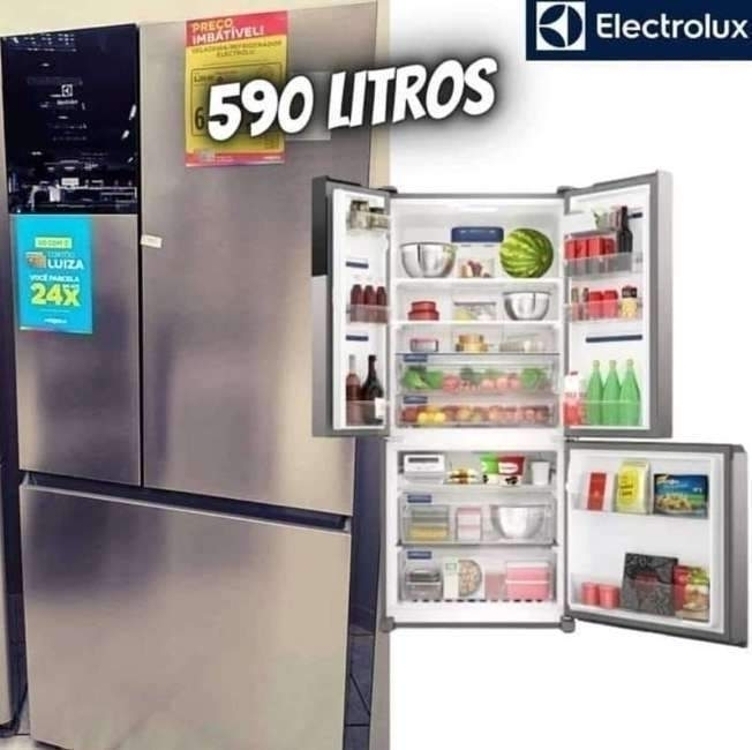 Geladeira Electrolux Frost Free Inverter 590l Autosense 3 Portas Multidoor Cor Inox Look Im8s 127v Geladeira Electrolux Frost Free Inverter 590l Autosense 3 Portas Multidoor Cor Inox Look Im8s 127v