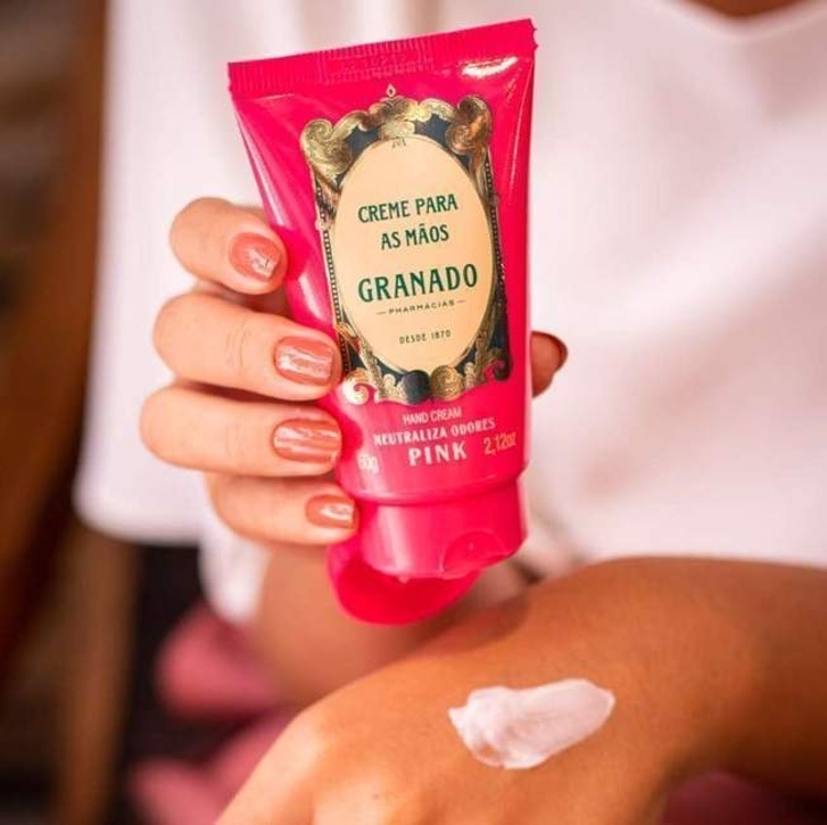 Creme para as Mãos, Granado, Rosa, 60g Creme para as Mãos, Granado, Rosa, 60g