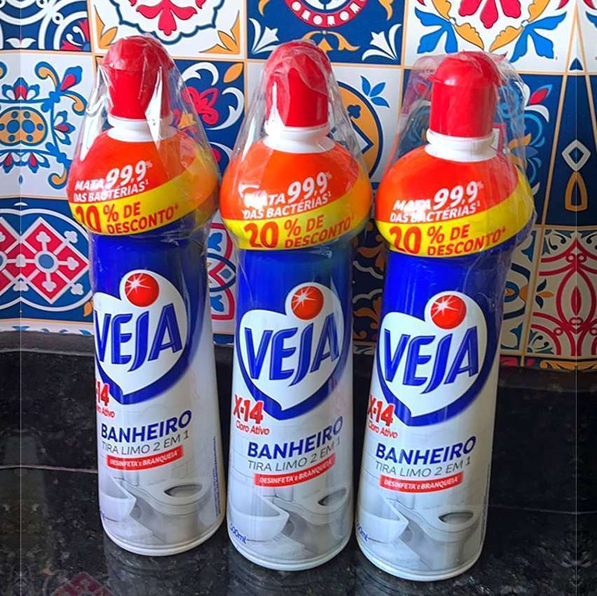 Tira Limo Veja Banheiro X14 500ml Oferta Tira Limo Veja Banheiro X14 500ml Oferta