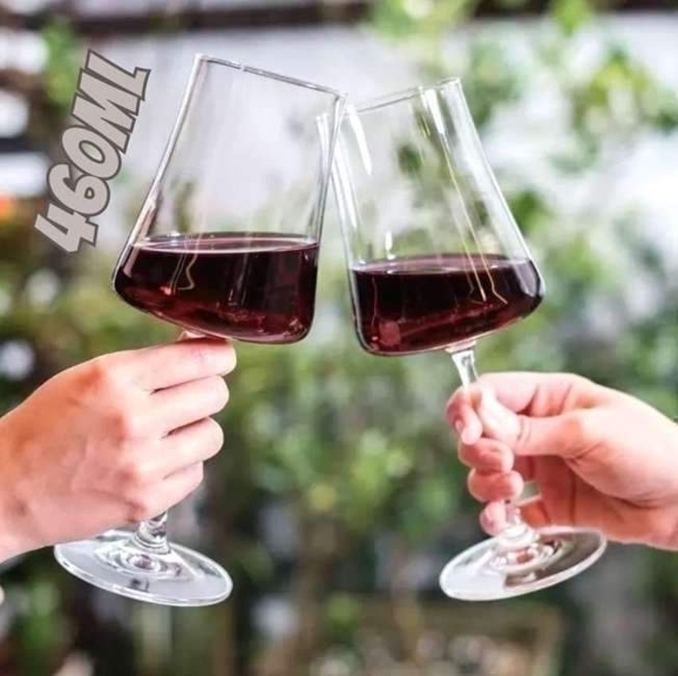 Jogo de Taças para Vinho de Cristal 460ml 6 Peças Haus Concept Pleasure Jogo de Taças para Vinho de Cristal 460ml 6 Peças Haus Concept Pleasure