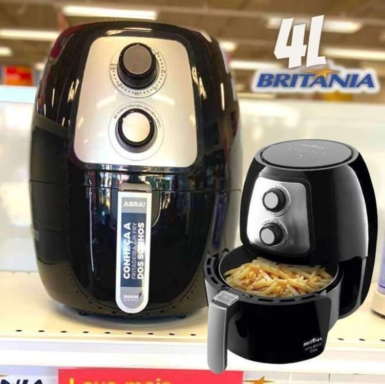 Britânia Fritadeira Air Fryer Bfr21p 4l 1500w 110v Britânia Fritadeira Air Fryer Bfr21p 4l 1500w 110v