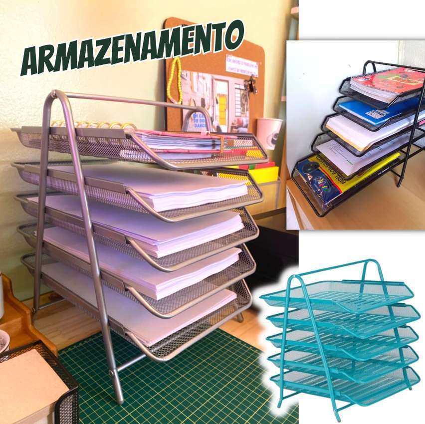 Mind Reader Coleção de rede, bandeja de papel de 5 níveis, armazenamento de arquivos, organizador de mesa, malha de metal, 29,8 cm C x 35,5 cm L x 36,8 cm A, turquesa Mind Reader Coleção de rede, bandeja de papel de 5 níveis, armazenamento de arquivos, organizador de mesa, malha de metal, 29,8 cm C x 35,5 cm L x 36,8 cm A, turquesa