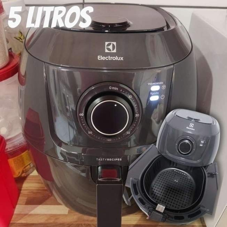 Fritadeira Eletrica Airfryer Family Efficient 5l Electrolux Eaf50 - 127v Grafite Fritadeira Eletrica Airfryer Family Efficient 5l Electrolux Eaf50 - 127v Grafite