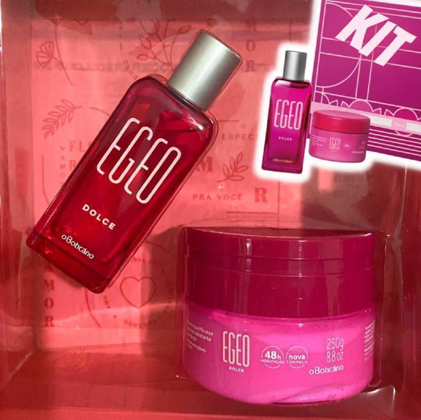 Boticário Kit Presente Egeo Dolce: Deo Colônia 50ml + Merengue Mousse Hidratante 85g Boticário Kit Presente Egeo Dolce: Deo Colônia 50ml + Merengue Mousse Hidratante 85g