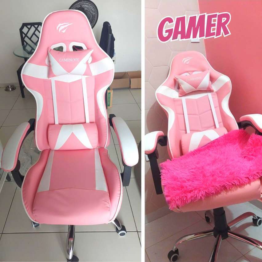 Cadeira Gamer Havit - Gc933 Ultimate - Rosa E Branca (pink) Cadeira Gamer Havit - Gc933 Ultimate - Rosa E Branca (pink)