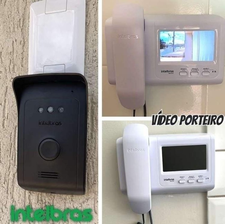 intelbras Vídeo Porteiro com Monofone IVR 1010 Preto, Preto/Branco intelbras Vídeo Porteiro com Monofone IVR 1010 Preto, Preto/Branco
