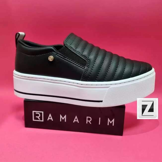 Tênis Ramarim Slip On Feminino - Preto Tênis Ramarim Slip On Feminino - Preto