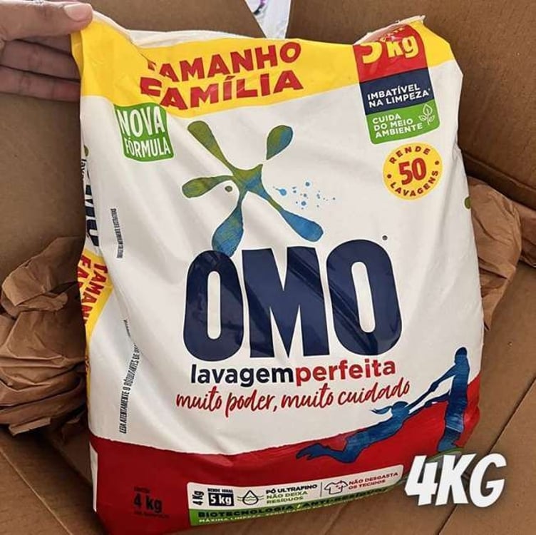 Omo Sabão em Pó Lavagem Perfeita 4Kg Omo Sabão em Pó Lavagem Perfeita 4Kg