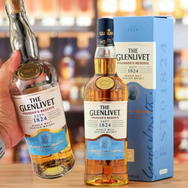 Whisky The Glenlivet Founder's Reserve Single Malt Escocês - 750 ml Whisky The Glenlivet Founder's Reserve Single Malt Escocês - 750 ml