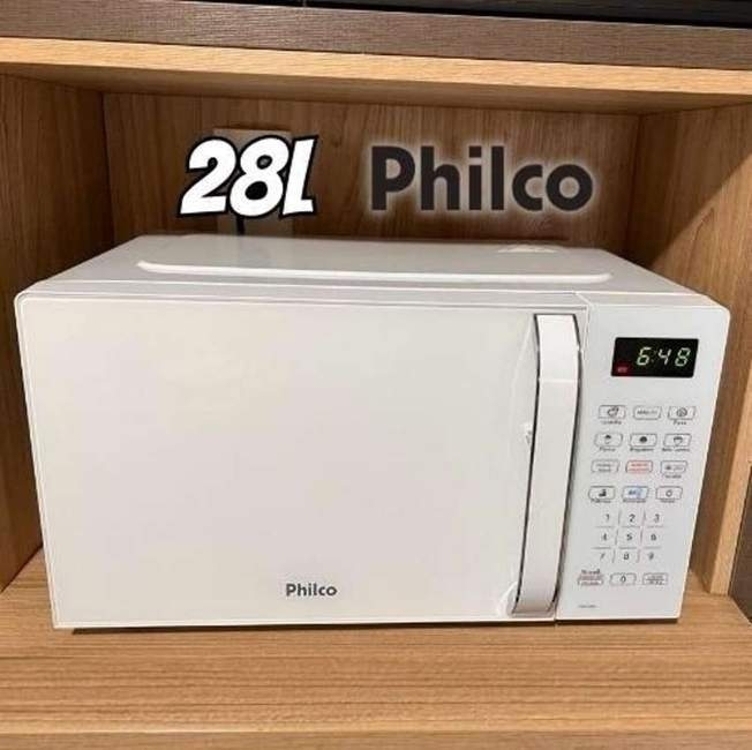 Micro-ondas Philco 25L PMO28B Limpa Fácil 1100W 127V Micro-ondas Philco 25L PMO28B Limpa Fácil 1100W 127V