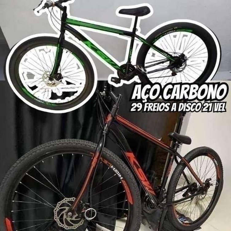 Bicicleta Aro 29 Aço Carbono Ksvj Freios A Disco 21 Vel - Ksvj Bikes Bicicleta Aro 29 Aço Carbono Ksvj Freios A Disco 21 Vel - Ksvj Bikes