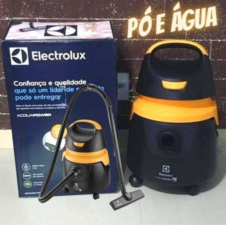 Aspirador de Pó e Água Acqua Power Electrolux 1400W 18L total 11L útil Função Sopro com Conjunto de Acessórios e Rodas 360° AQP20 220v Aspirador de Pó e Água Acqua Power Electrolux 1400W 18L total 11L útil Função Sopro com Conjunto de Acessórios e Rodas 360° AQP20 220v