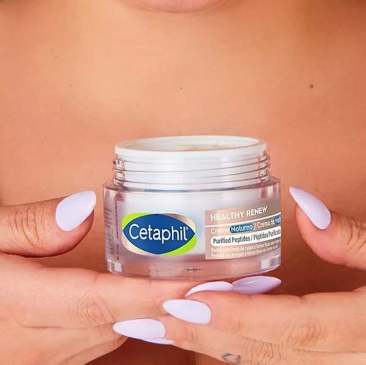 Creme Reparador Noturno Cetaphil Healthy Renew 50g Momento de aplicação Noite Tipo de pele Todo tipo de pele Creme Reparador Noturno Cetaphil Healthy Renew 50g Momento de aplicação Noite Tipo de pele Todo tipo de pele