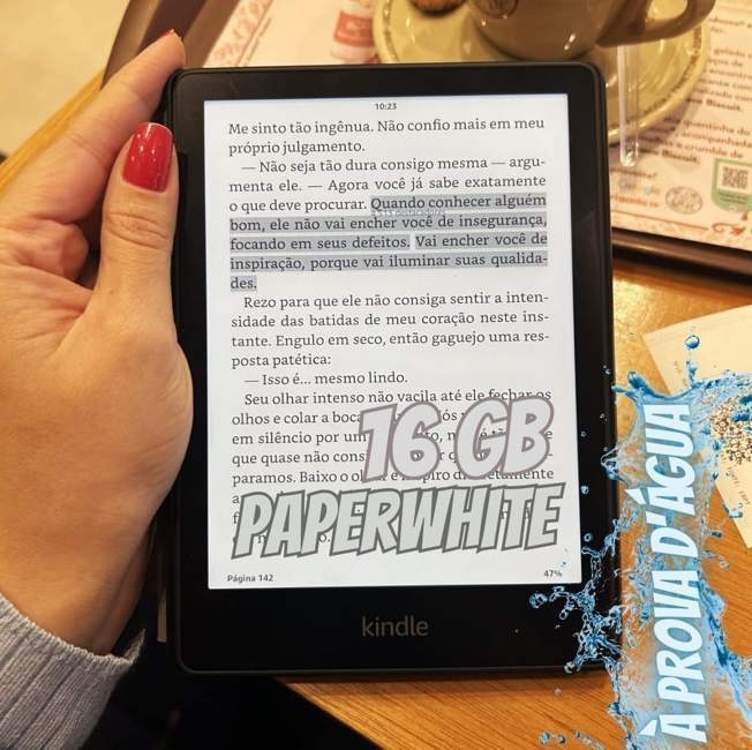 Kindle Paperwhite 16 Gb: Tela De 6,8”, Temperatura De Luz Ajustável E Bateria De Longa Duração Kindle Paperwhite 16 Gb: Tela De 6,8”, Temperatura De Luz Ajustável E Bateria De Longa Duração