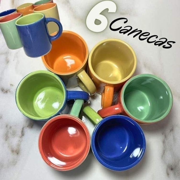 Mimo Style Mini Canecas Para Café Com 6 Peças Multicolor, Material De Cerâmica Com O Melhor Isolamento Térmico, Durabilidade Que Torna O Produto Sustentável (colorida - 100ml) Mimo Style Mini Canecas Para Café Com 6 Peças Multicolor, Material De Cerâmica Com O Melhor Isolamento Térmico, Durabilidade Que Torna O Produto Sustentável (colorida - 100ml)