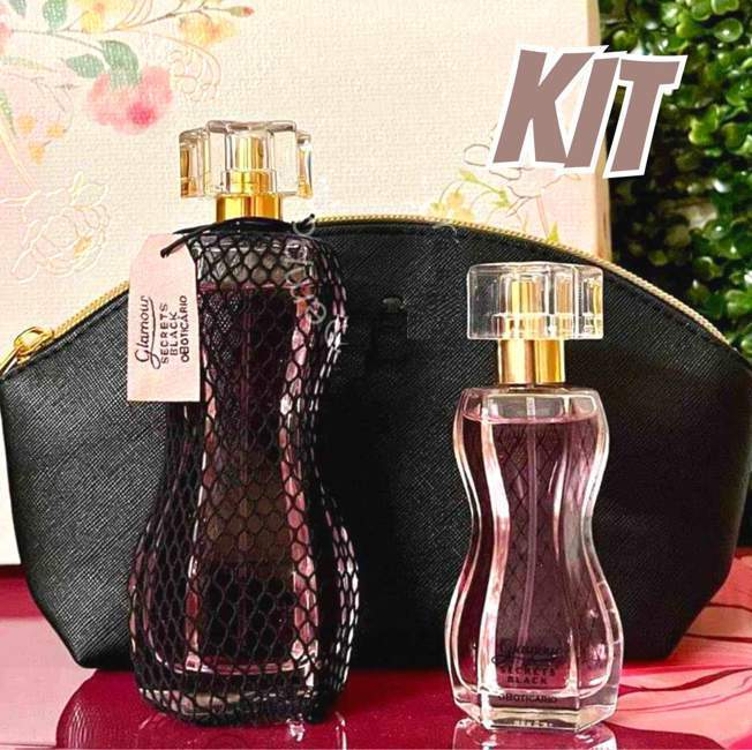 Boticário Glamour Secrets Black Kit Presente (3 Itens) Boticário Glamour Secrets Black Kit Presente (3 Itens)