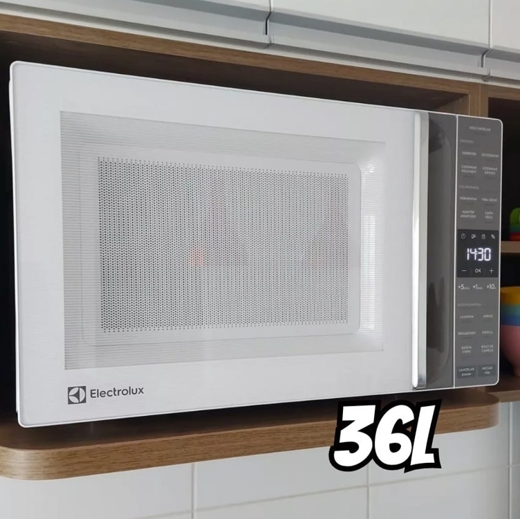 Micro-ondas Me36b Efficient 36 Litros Branco Electrolux 110V Micro-ondas Me36b Efficient 36 Litros Branco Electrolux 110V