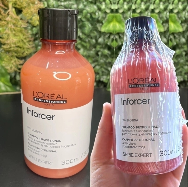 L'oréal Professionnel Shampoo Antiquebra Inforcer, Protege, Previne Quebras E Adiciona Suavidade, Para Cabelos Fracos, Frágeis E Danificados, Com Biotina, 300ml L'oréal Professionnel Shampoo Antiquebra Inforcer, Protege, Previne Quebras E Adiciona Suavidade, Para Cabelos Fracos, Frágeis E Danificados, Com Biotina, 300ml