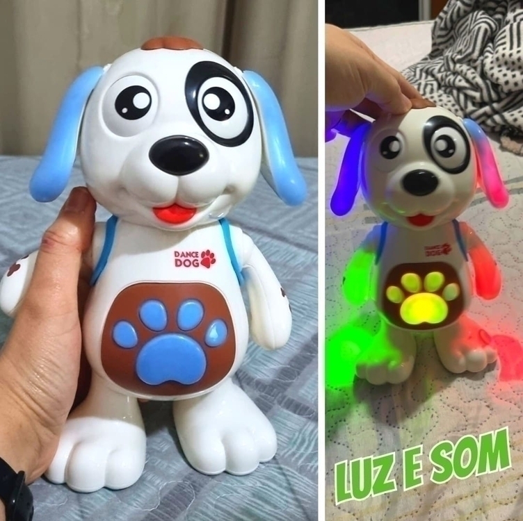 DM Toys Brinquedo Interativo Musical Mexe Danca Luz e Som Dancing Cachorro DM Toys Brinquedo Interativo Musical Mexe Danca Luz e Som Dancing Cachorro
