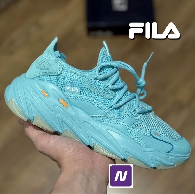 Tênis Couro Fila Ray Tracer Evo 2 Feminino - Azul+Prata Tênis Couro Fila Ray Tracer Evo 2 Feminino - Azul+Prata