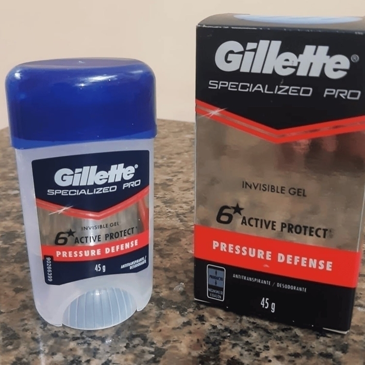 Gillette, Desodorante Gel Clinical Pressure Defense, 45G Gillette, Desodorante Gel Clinical Pressure Defense, 45G
