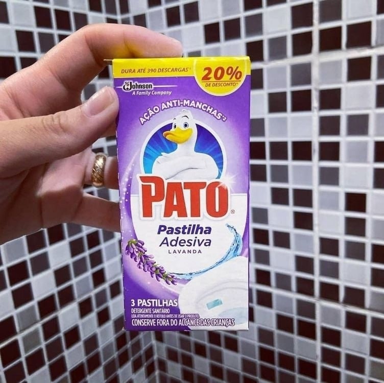 Pato Desodorizador Sanitário Pastilha Adesiva Lavanda 3 Unidades Promocional Pato Desodorizador Sanitário Pastilha Adesiva Lavanda 3 Unidades Promocional