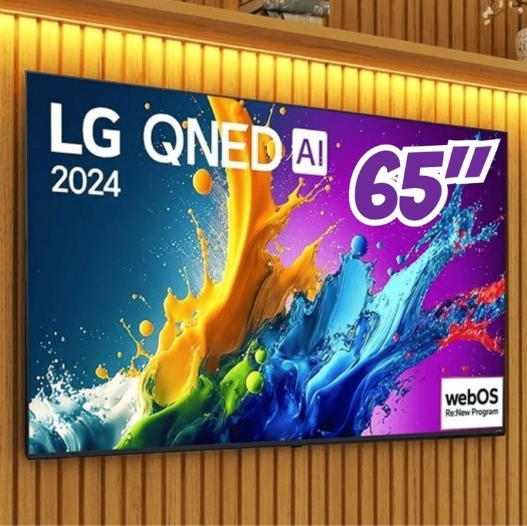 Smart Tv 65" 4k Qned Lg 65qned80tsa Webos 24 Processador Α5 Ger7 Wi-fi Bluetooth Com Alexa E Chromecast 3 Hdmi 2 Usb Smart Tv 65" 4k Qned Lg 65qned80tsa Webos 24 Processador Α5 Ger7 Wi-fi Bluetooth Com Alexa E Chromecast 3 Hdmi 2 Usb