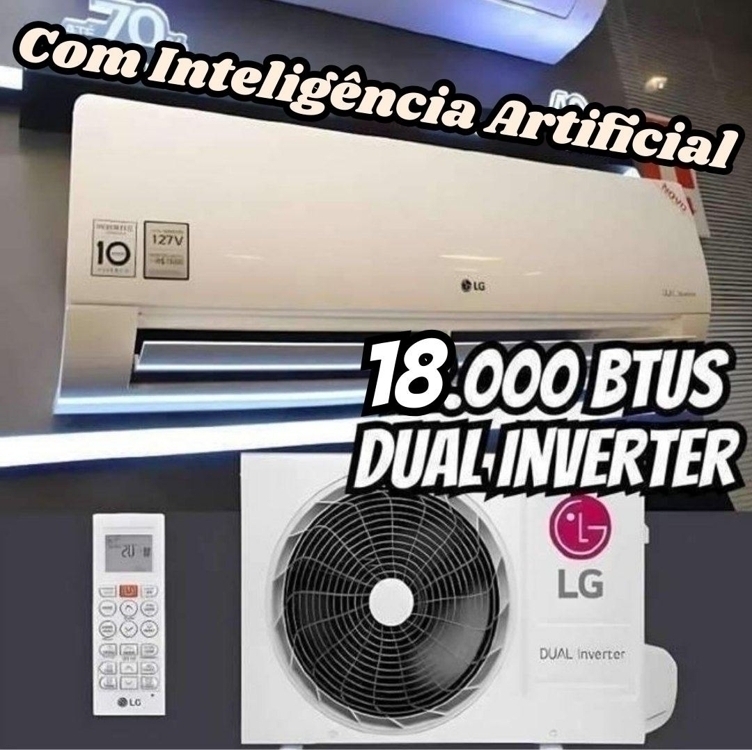 Ar Condicionado Split Hi Wall R32 Lg Dual Inverter Voice +ai 18000 Btu/h Frio S3-q18kl31b – 220 Volts Ar Condicionado Split Hi Wall R32 Lg Dual Inverter Voice +ai 18000 Btu/h Frio S3-q18kl31b – 220 Volts