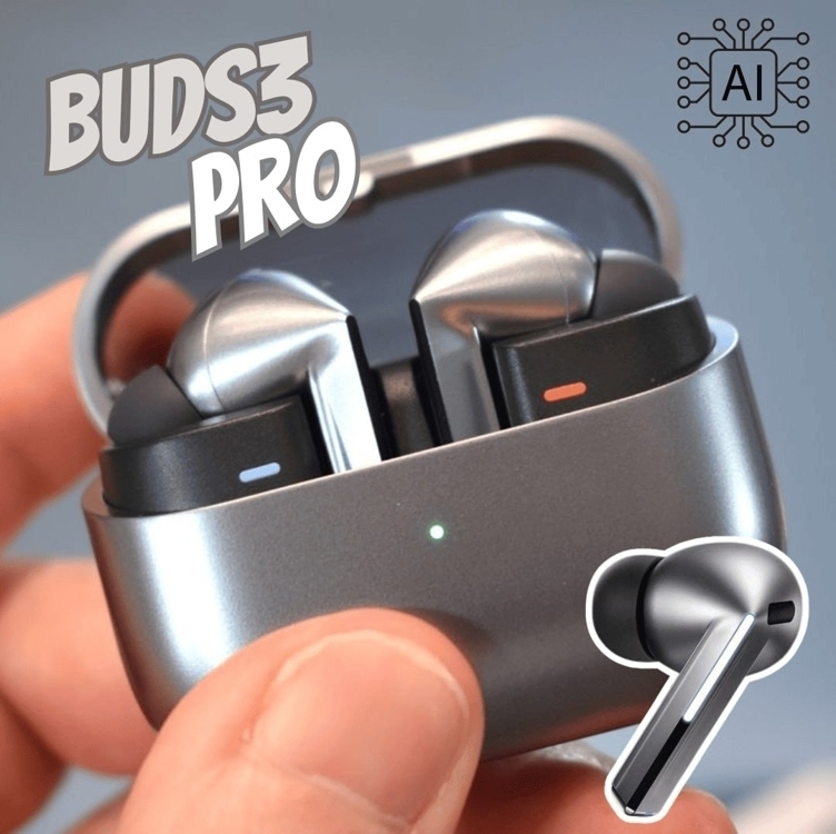 Samsung Galaxy Buds3 Pro, Fone de Ouvido sem fio,Alto-Falantes Duplos, Cancelamento Ativo de Ruído Inteligente, Áudio Hi-Fi, Áudio 360, Tradução Simultanêa com Galaxy AI, Equalizador Adaptativo, Cinza Samsung Galaxy Buds3 Pro, Fone de Ouvido sem fio,Alto-Falantes Duplos, Cancelamento Ativo de Ruído Inteligente, Áudio Hi-Fi, Áudio 360, Tradução Simultanêa com Galaxy AI, Equalizador Adaptativo, Cinza