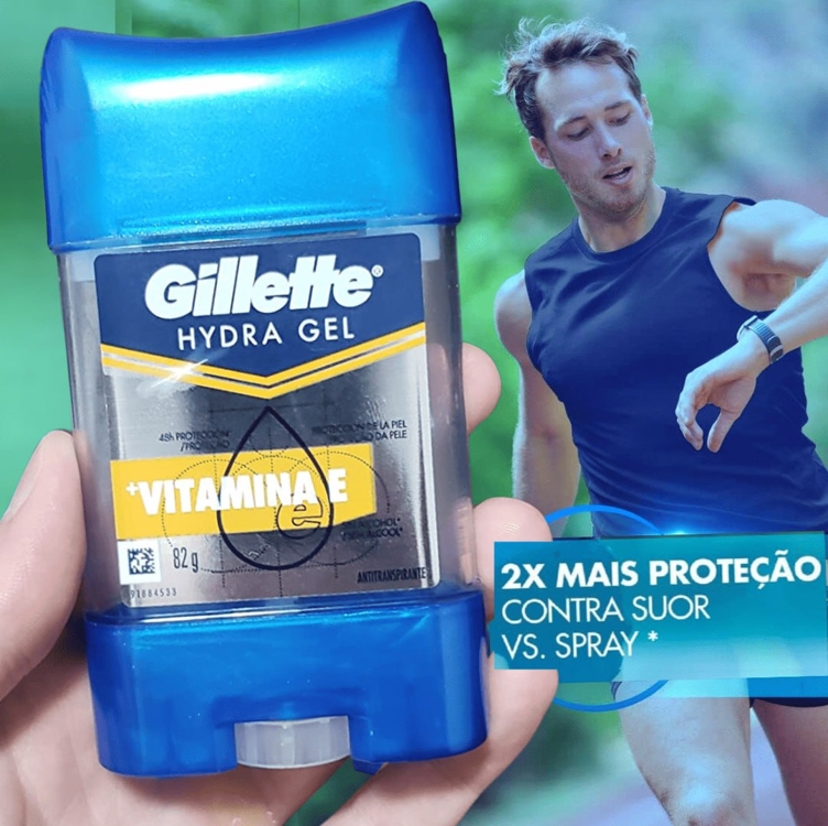 Desodorante Gel Antitranspirante Gillette Hydra Gel Vitamina E - 82g Desodorante Gel Antitranspirante Gillette Hydra Gel Vitamina E - 82g