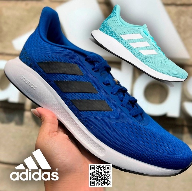 Tênis Adidas Endo Run Masculino - Azul+Preto Tênis Adidas Endo Run Masculino - Azul+Preto