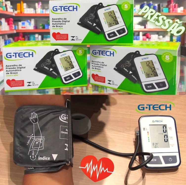 G-tech Bsp11, Aparelho De Pressão Digital Automático De Braço(22-36cm) G-tech Bsp11, Aparelho De Pressão Digital Automático De Braço(22-36cm)