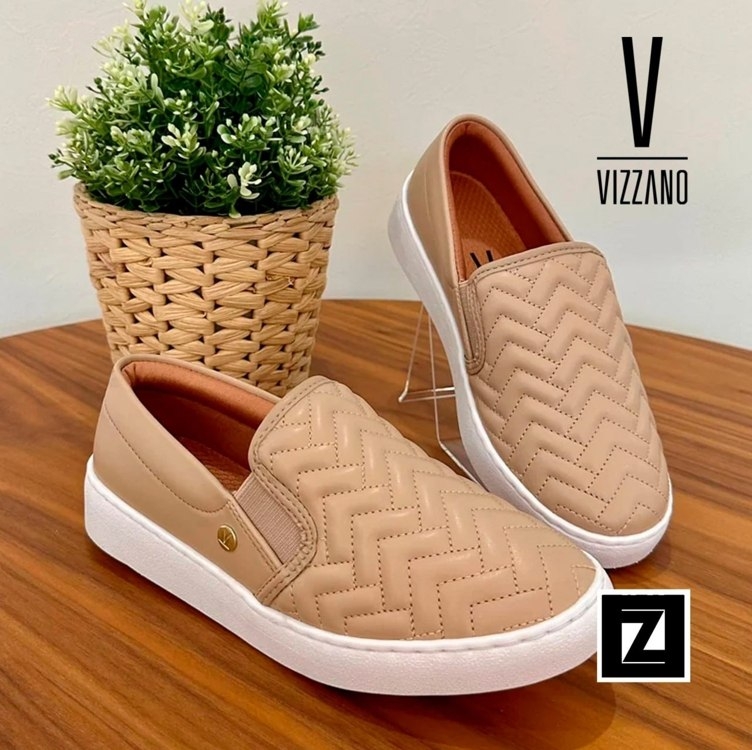 Slip On Vizzano Matelassê Feminino Slip On Vizzano Matelassê Feminino