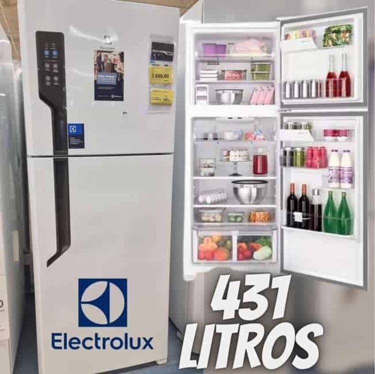 Geladeira Electrolux Frost Free 431L Efficient AutoSense Duplex Branca (TF70) 127V Geladeira Electrolux Frost Free 431L Efficient AutoSense Duplex Branca (TF70) 127V