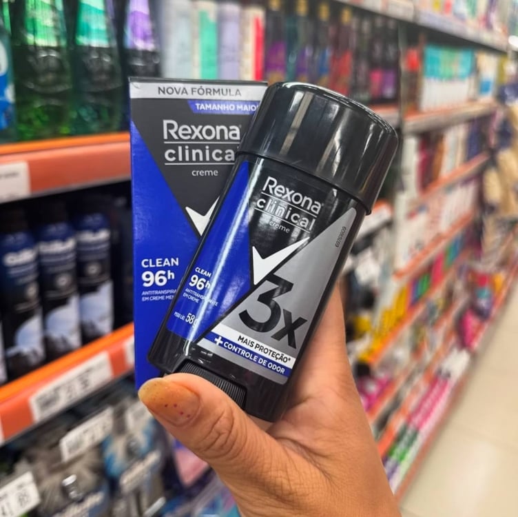 Rexona Clinical Antitranspirante Creme Clean 58g Rexona Clinical Antitranspirante Creme Clean 58g